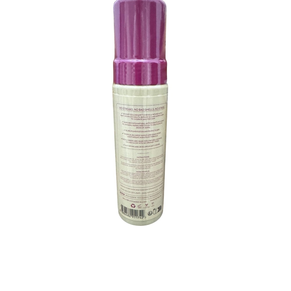 Coco & Eve Sunny Honey Bali Bronzing‎ Foam Self Tanner ultra dark 200ml 6.76oz - Picture 2 of 3